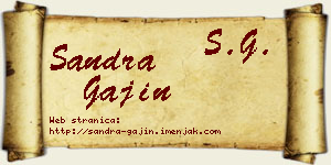 Sandra Gajin vizit kartica